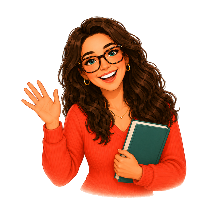 Teacher Tash waving
